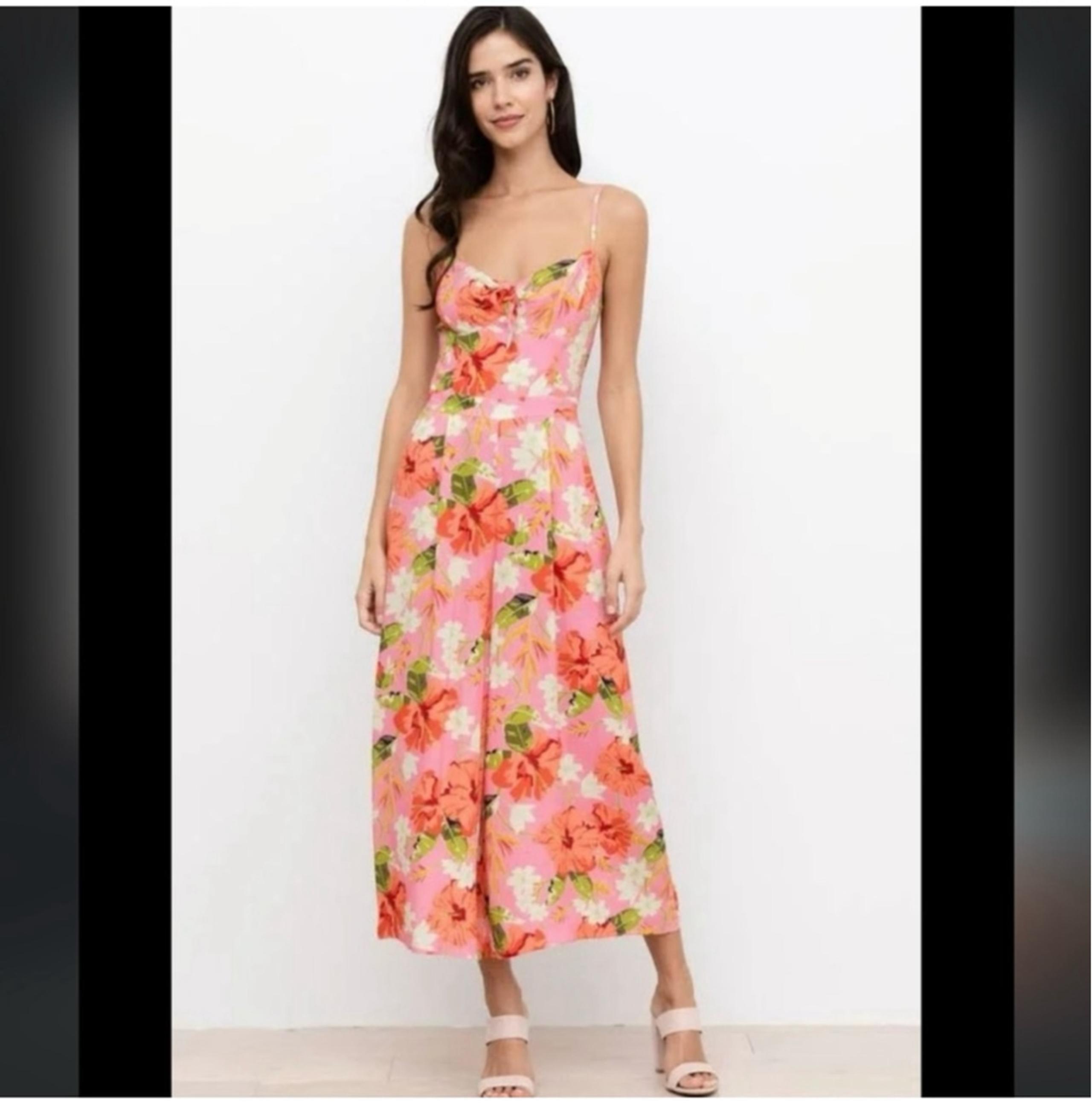Yumi Kim Jumpsuit Size 12 Pink Floral