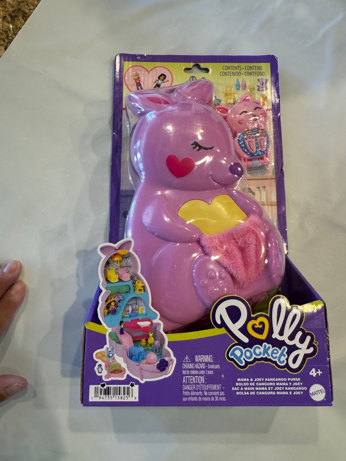 Polly Pocket Mama & Joey Kangaroo Purse 4+ NEW