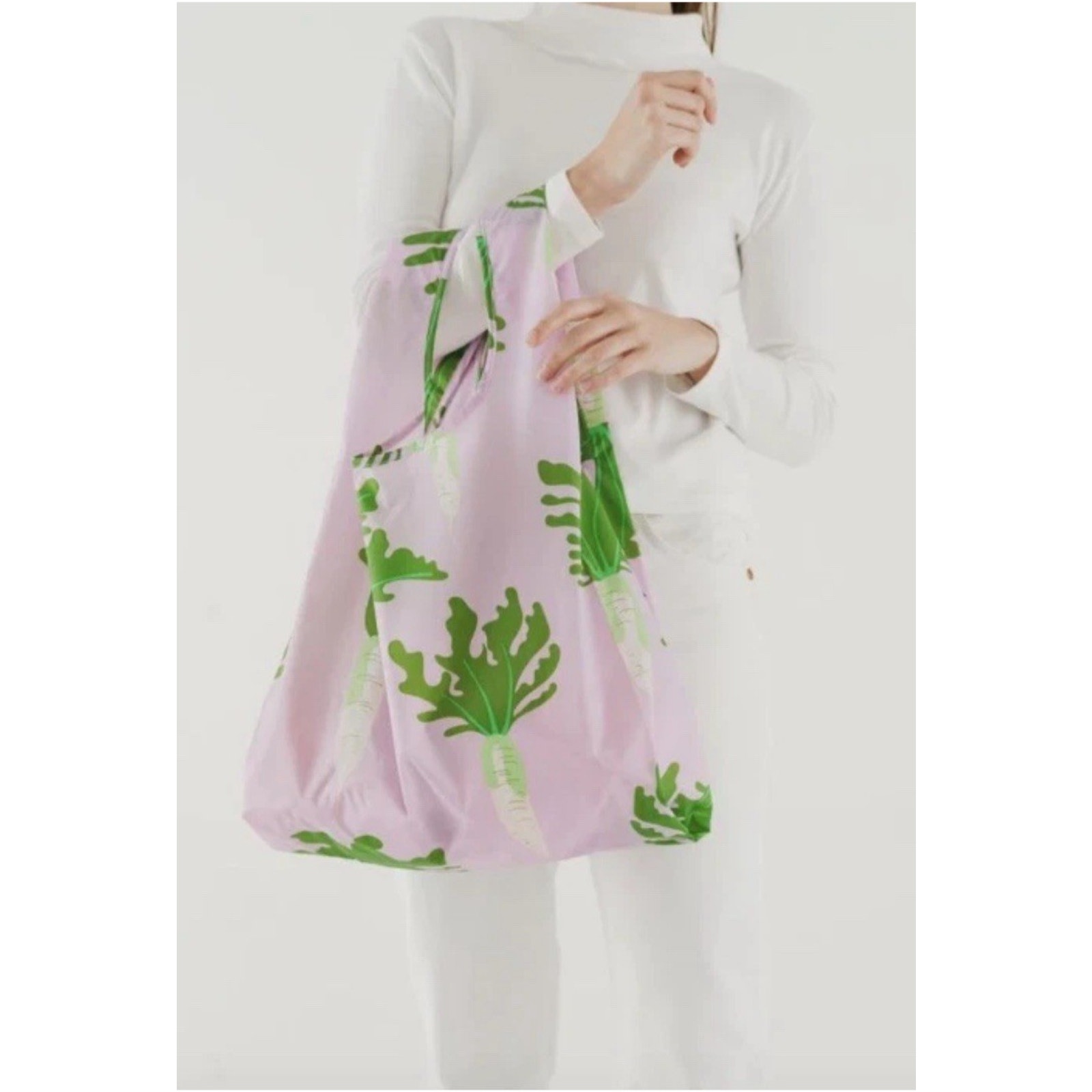 BAGGU Eco Friendly Bag Packable Reusable Diakon Radish Pattern - Discontinued