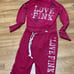Y2K 2009 PINK Bling Capri Outfit S