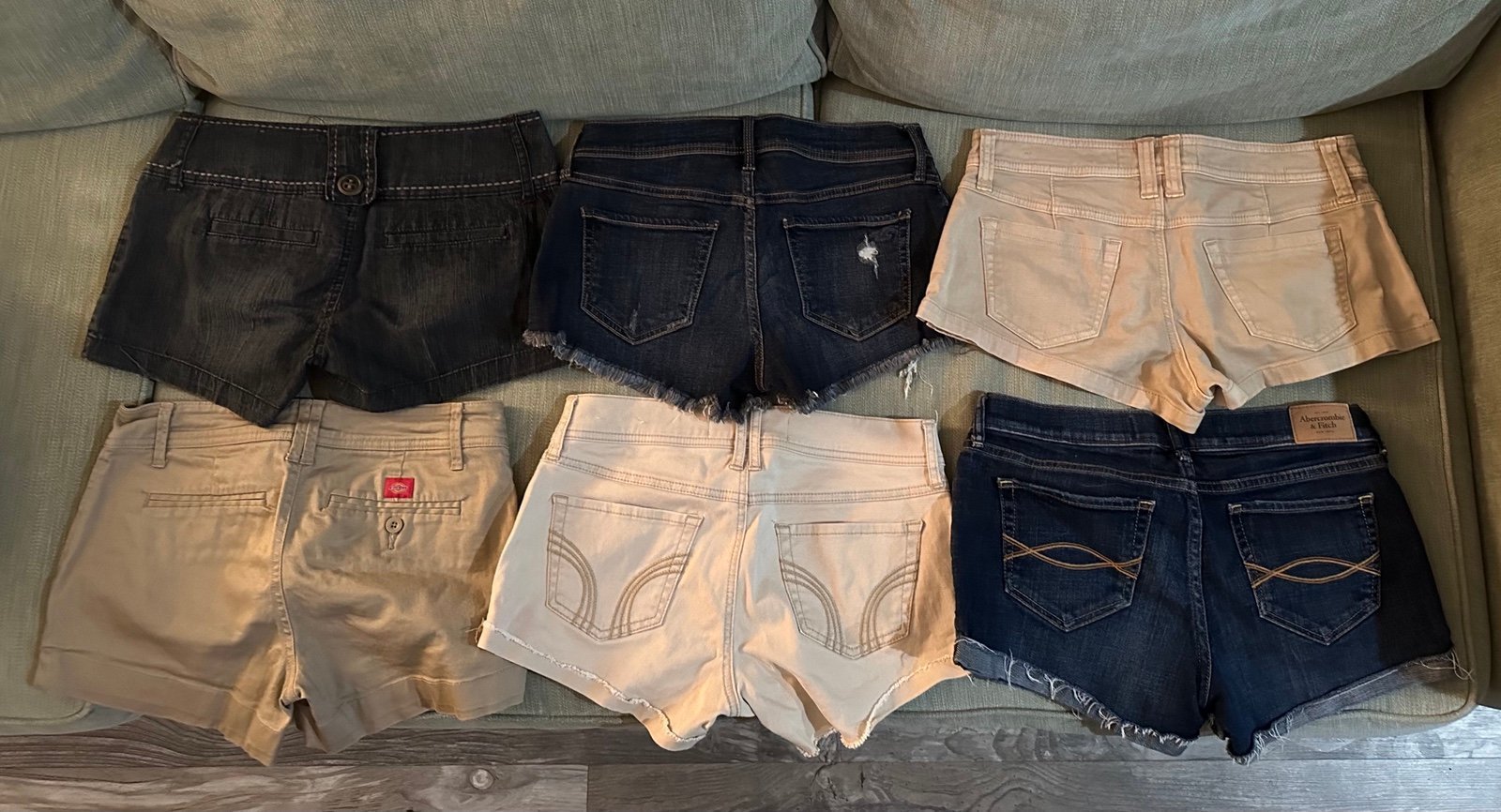 6 Sz 2 3 26 Hollister Abercrombie Dickies Noble Short Low Shorts