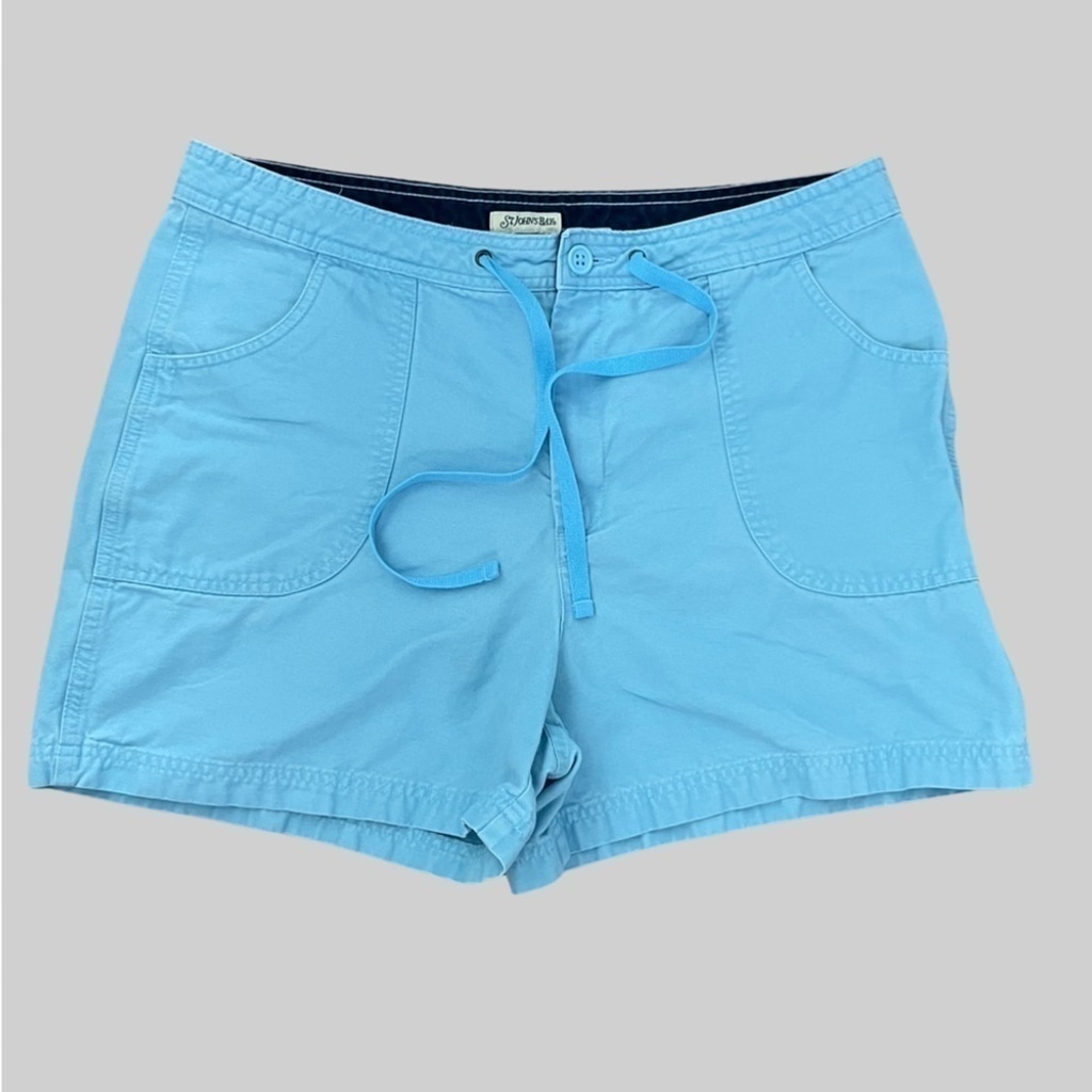 ST. JOHN’S BAY 4” Bermuda Shorts Aqua Blue Women’s Size 14.