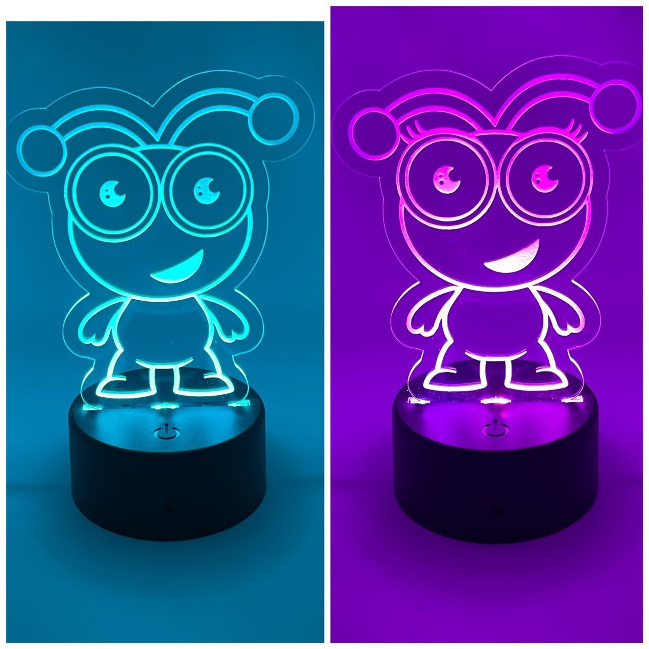 Cricut Cutie inspired LED Lamps