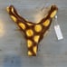 Frankies Bikinis Katarina Terry Cheeky Bikini Bottom in Golden Sun Print