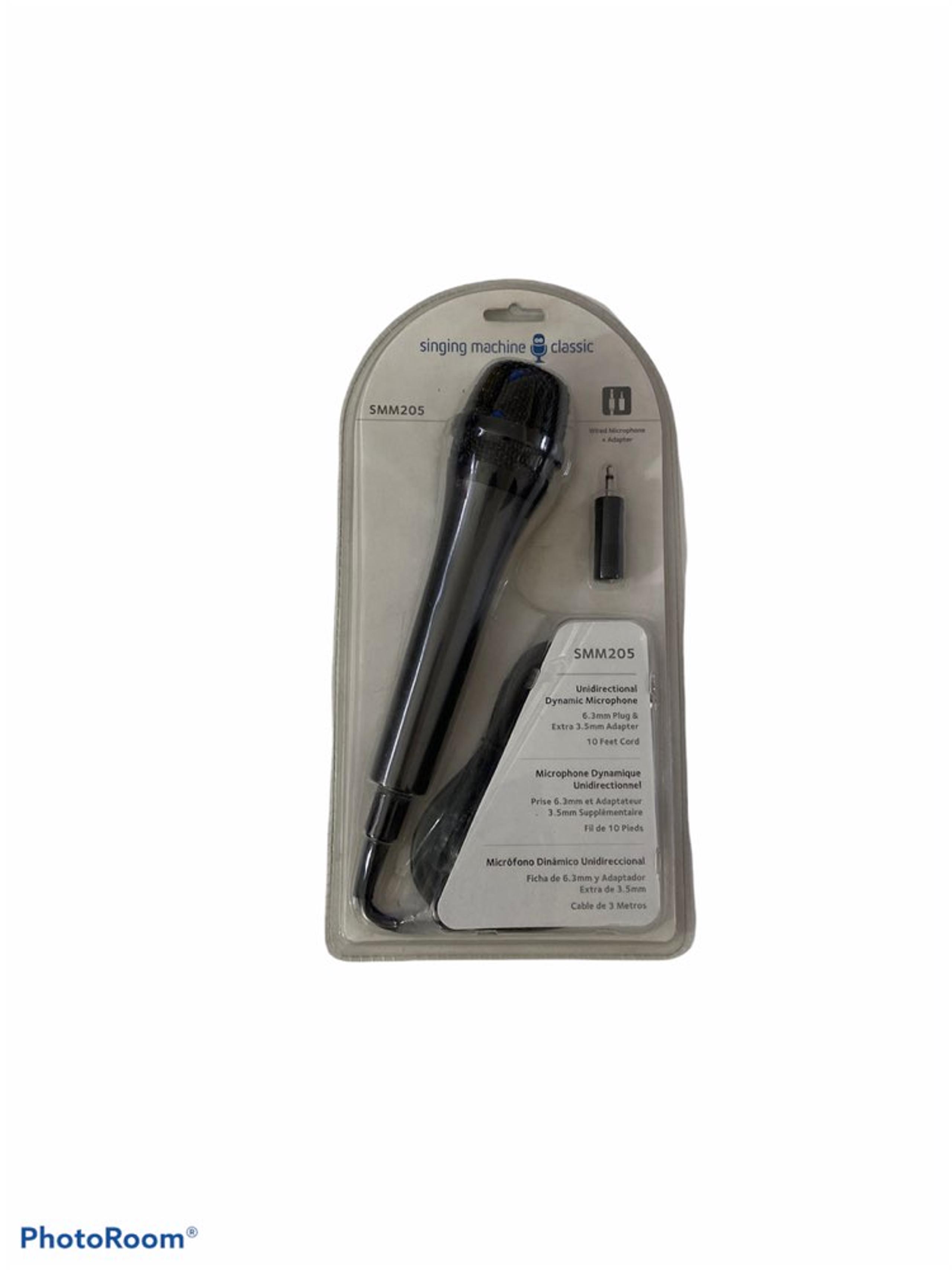 Singing Machine SMM-205 Unidirectional Microphone