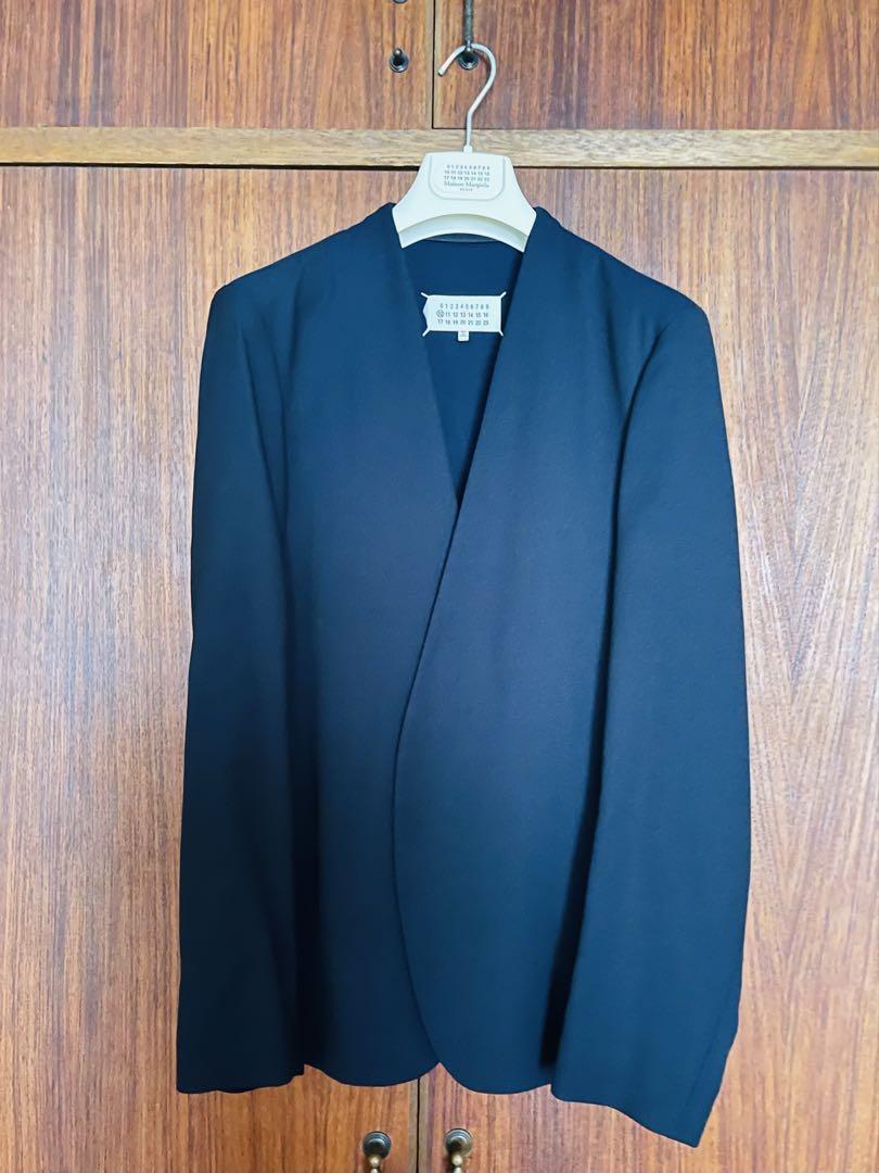 Black No-Collar Jacket, Size S (44)