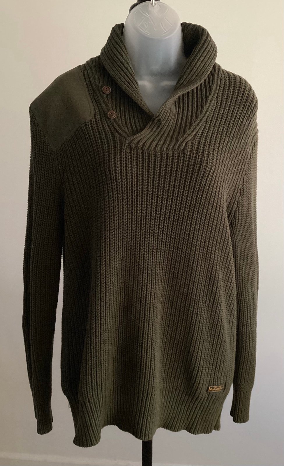 新しい季節 BAR OD HUF LOGO Cardigan Grey Dark CARDIGAN トップス