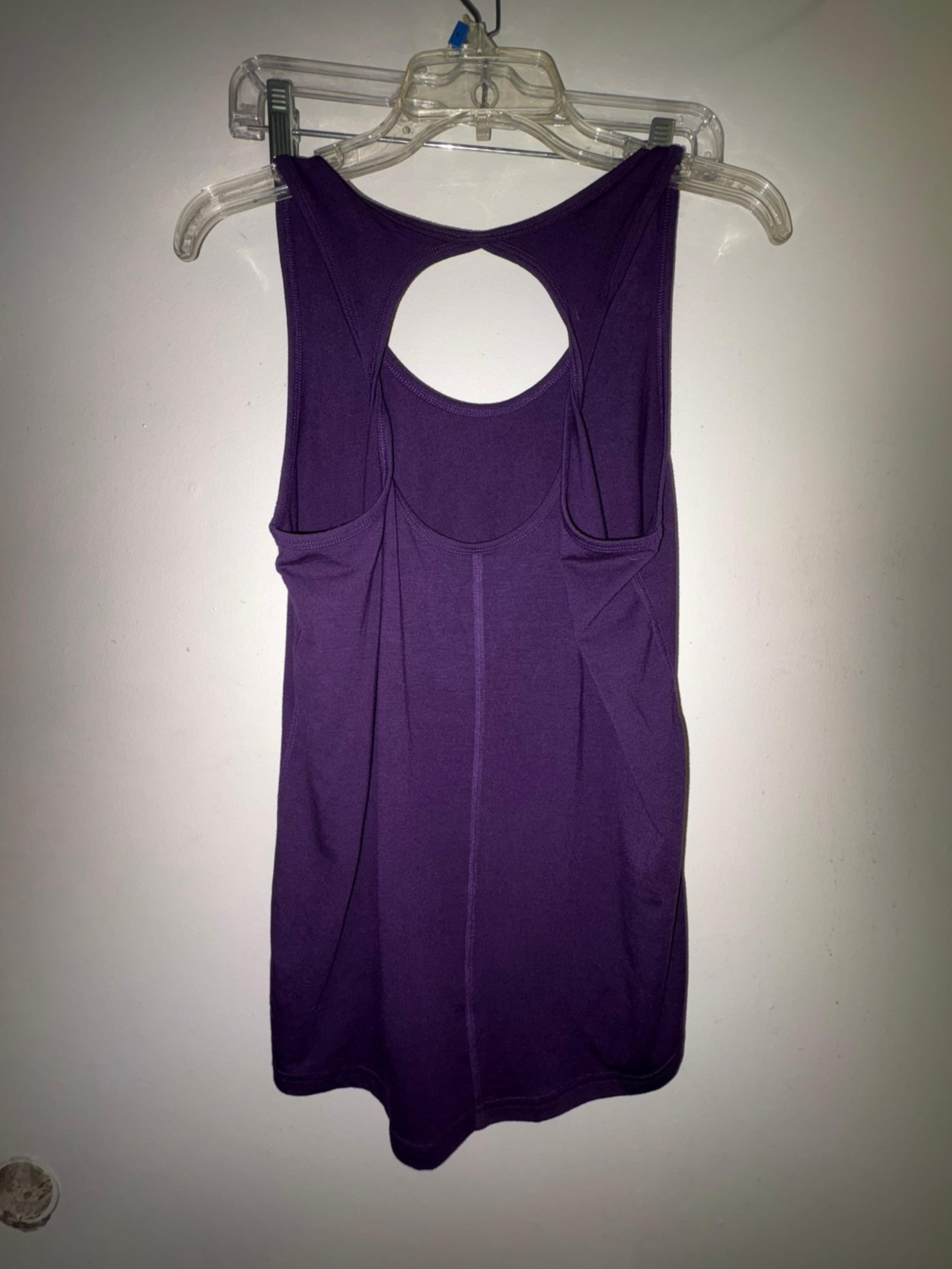 Zyia Purple BlackBerry Sleeveless Tank Top Women’s Size M activewear athletic
