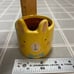 Spring Decor Accent Lot Purple Orchid & Mini Yellow Bunny Planters Ceramic Bird