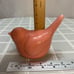 Spring Decor Accent Lot Purple Orchid & Mini Yellow Bunny Planters Ceramic Bird
