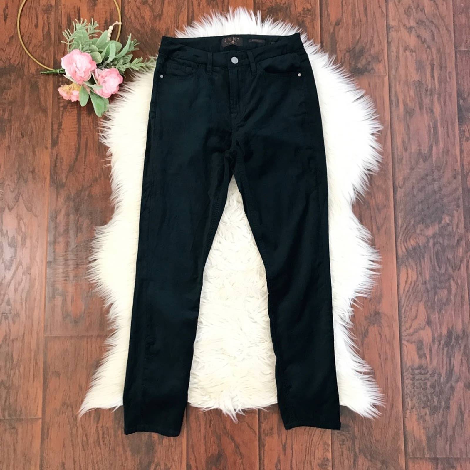 7FAMK Green Velvet Skinny Ankle Pants 2