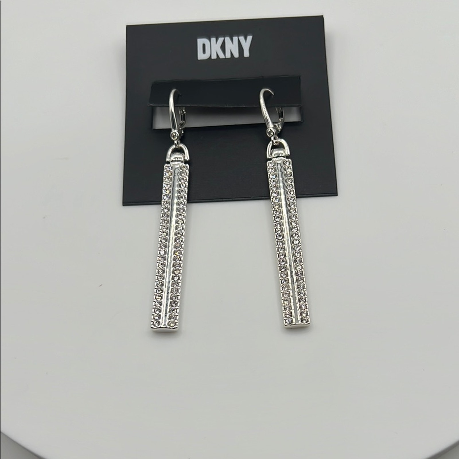 DKNY Silver Drop Earrings