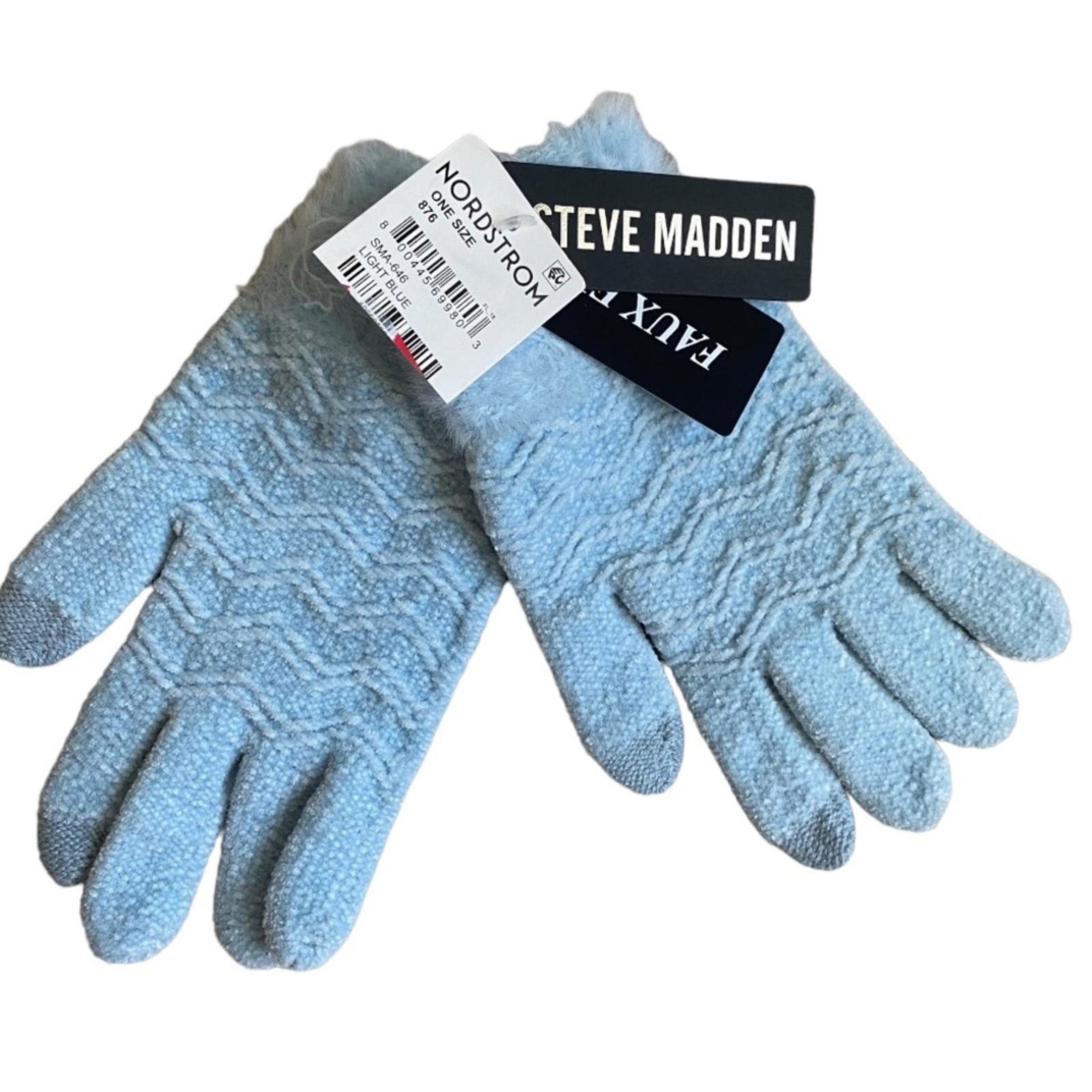 NWT STEVE MADDEN Faux Fur Womens Winter Gloves
