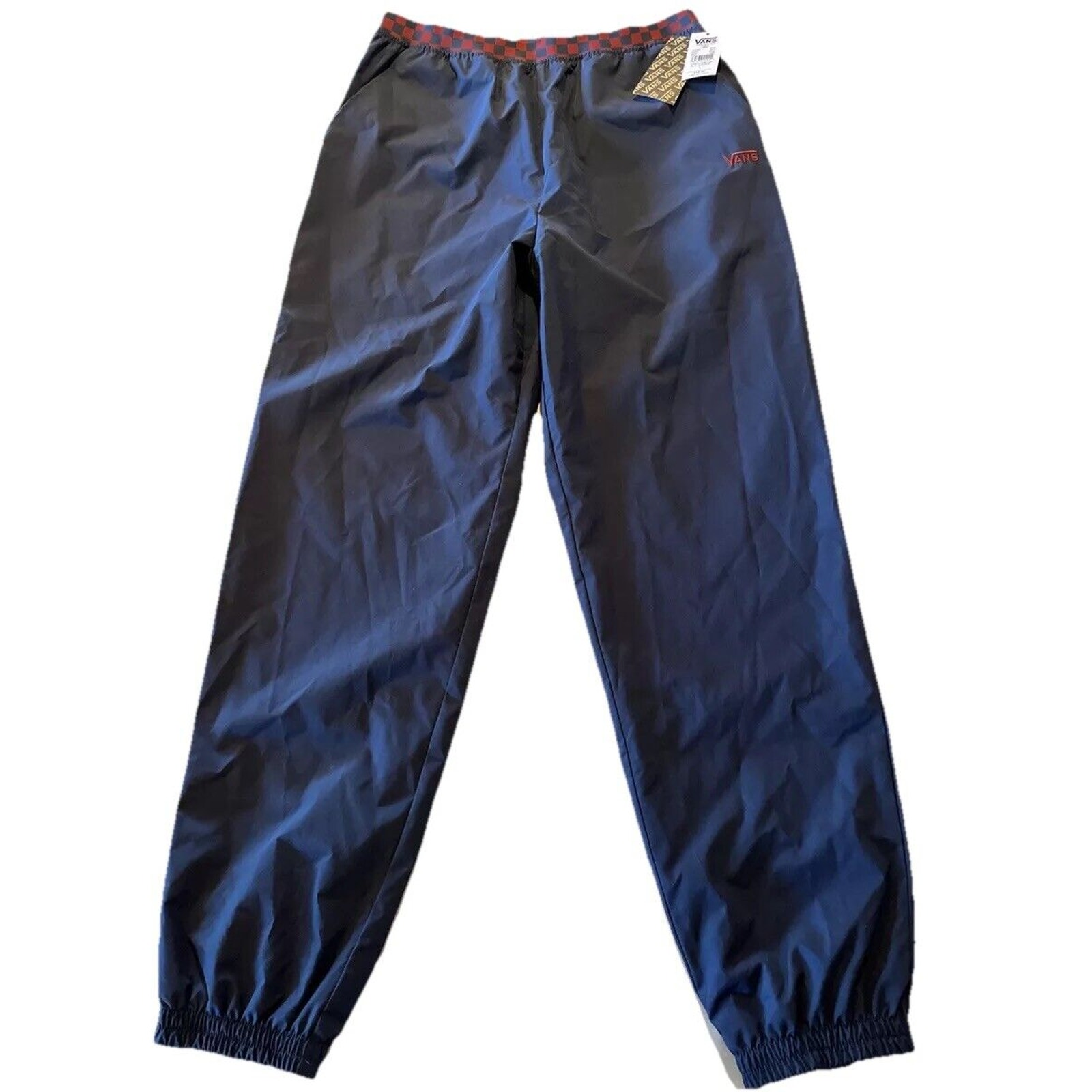 Vans Men’s Large 30x31 Navy Sweatpants Elastic Waist Pockets Out Late Pant NWT