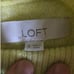 Loft Yellow Green Ski Lodge Cozy Long Sleeve Turtleneck Sweater Size Small