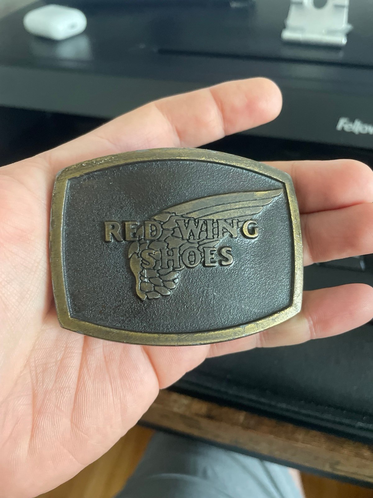 Vintage Red Wing Shoes Belt Buckle