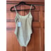 NWT Andie Women's The Amalfi One Piece Swimsuit Popcorn Sage Green Size S