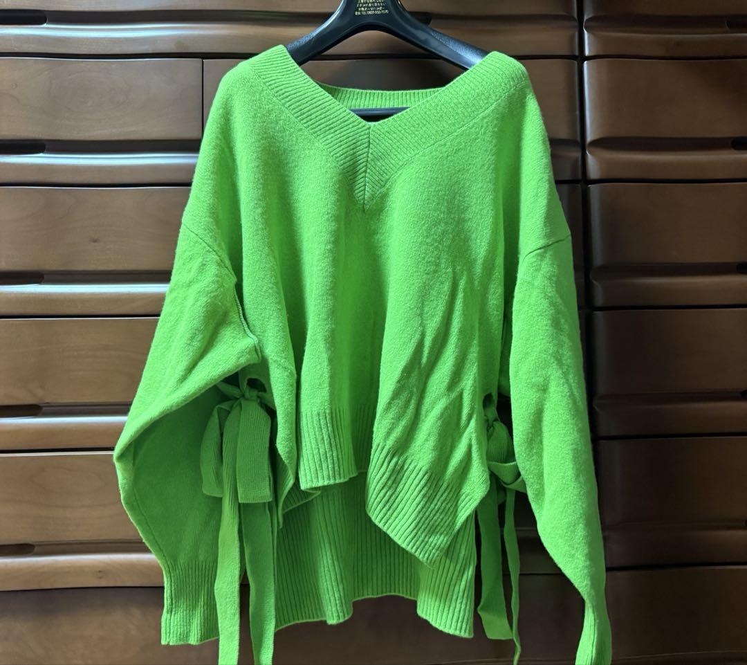Le Ciel Bleu Wool Cashmere V-Neck Knit 36 Other