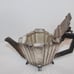 Antique Art Deco Footed Silverplate Teapot with Bakelite Handle ca. 1920-1940