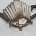 Antique Art Deco Footed Silverplate Teapot with Bakelite Handle ca. 1920-1940