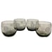 Vintage NFL San Francisco 49ers Roly Poly Glasses Vintage Smoked Gray Set of 4