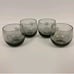 Vintage NFL San Francisco 49ers Roly Poly Glasses Vintage Smoked Gray Set of 4
