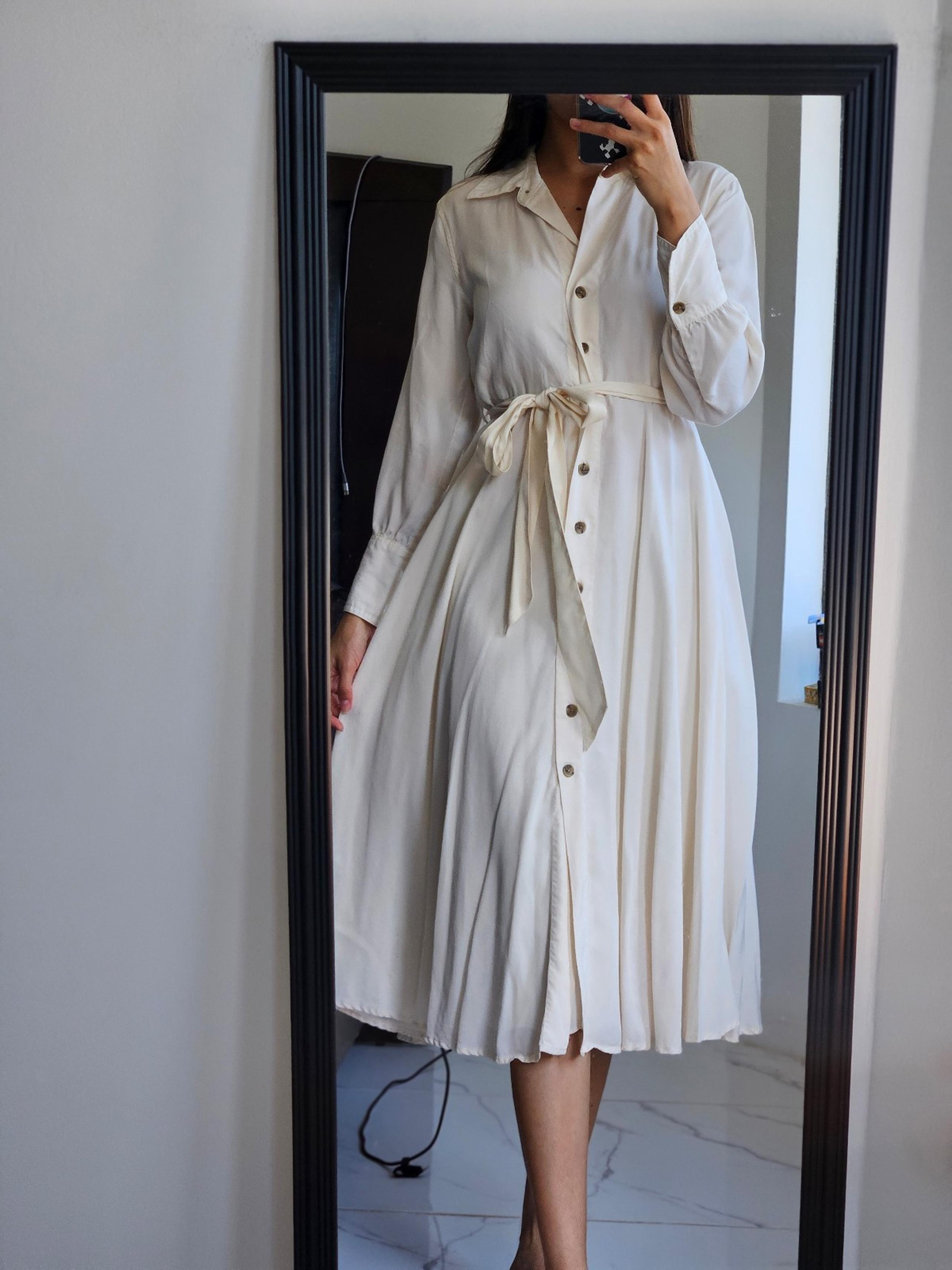 Dress banana republic factory cream midi button dress