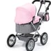 Bayer Design Baby Doll Trendy Pram in Grey/Pink, 67 x 41 x 68 centimeters, 13008