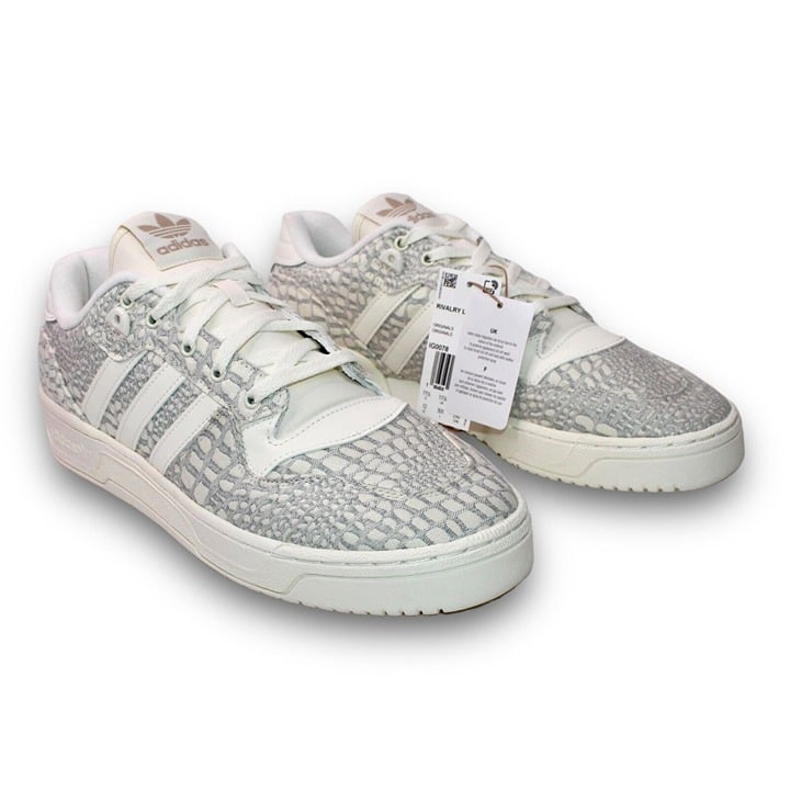 New Men's Adidas Rivalry Low Snake Jaquard Pack - Wonder Beige Size 11.5