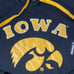 New Sz LG Women’s Iowa Hawkeyes Colosseum Hooded Long Sleeve Shirt Black/Gold