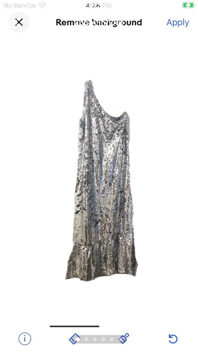 NWT Anthropologie One Shoulder Sequin Dress MEDIUM