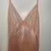 SEXY VTG LANIQUE SATIN CHEMISE SHEER CHIFFON Peach 4x 30-32 Peignoir New Pink