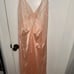 SEXY VTG LANIQUE SATIN CHEMISE SHEER CHIFFON Peach 4x 30-32 Peignoir New Pink