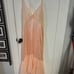 SEXY VTG LANIQUE SATIN CHEMISE SHEER CHIFFON Peach 4x 30-32 Peignoir New Pink