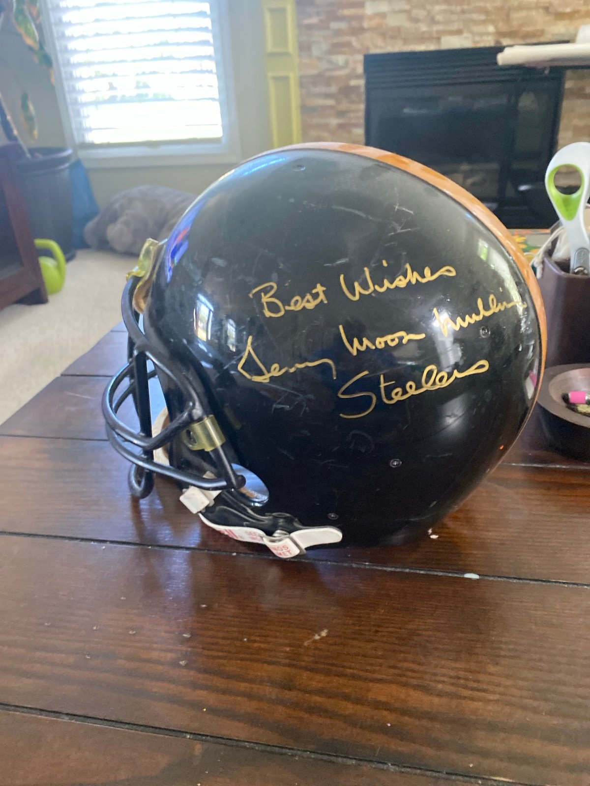 autographed helmet