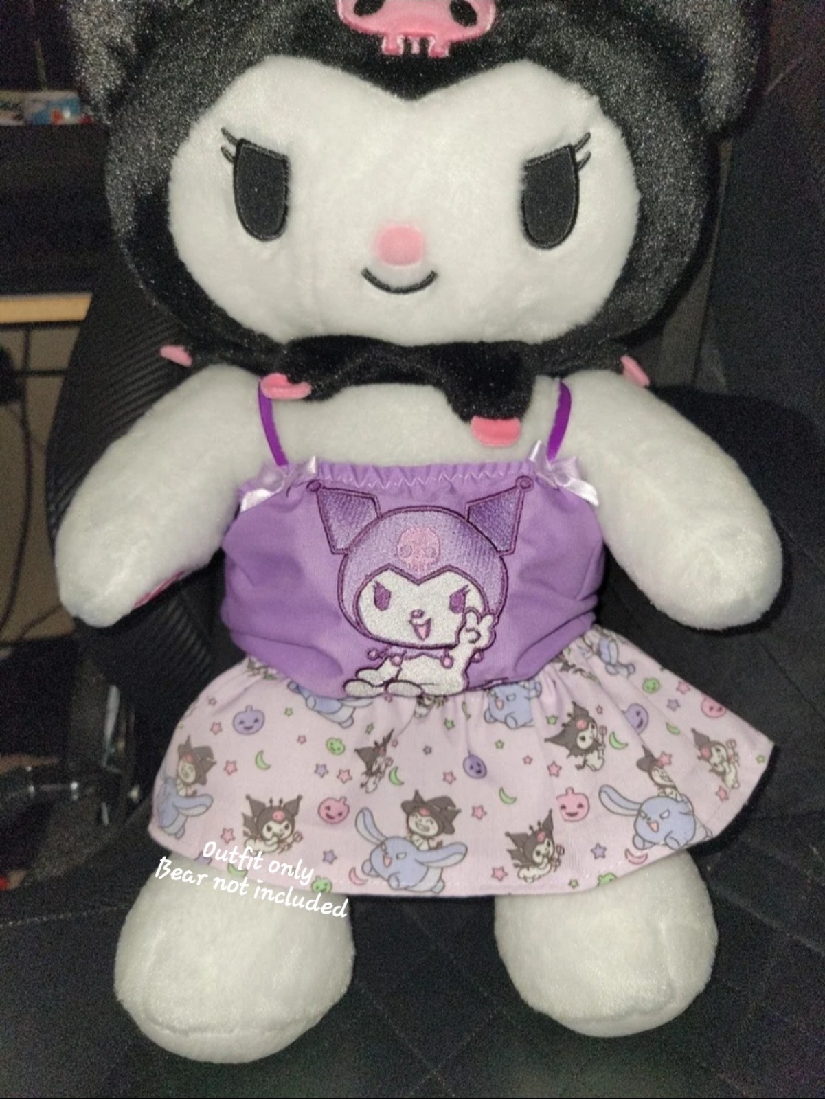 Purple Kuromi Build a Bear Custom Outfit Sanrio Hello Kitty Kawaii Cinnamoroll