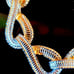 Vintage Givenchy Bracelet Textured Twisted Links Goldtone Signed