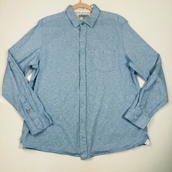 TED BAKER Wonyeer Button-up Pique Shirt Size 6