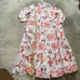 Eywasouls Malibu Dress Womens Size XS Cora Tiered Floral Ivory Print Maxi Pocket