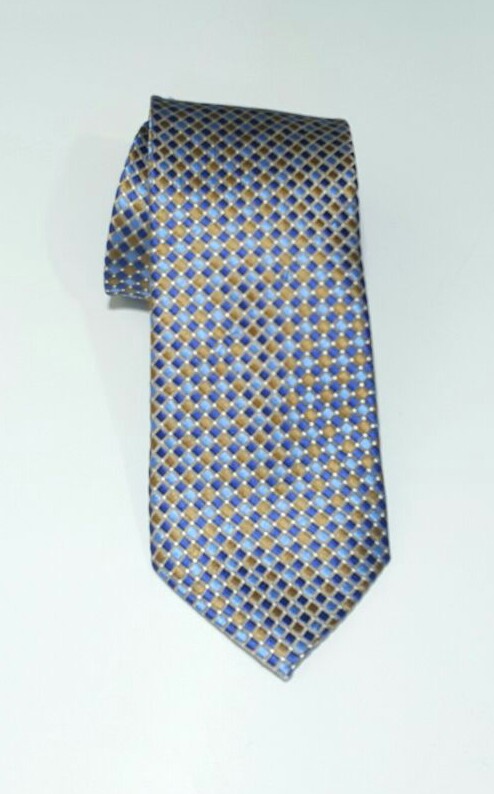 Donald Trump Blue Black Silk Tie