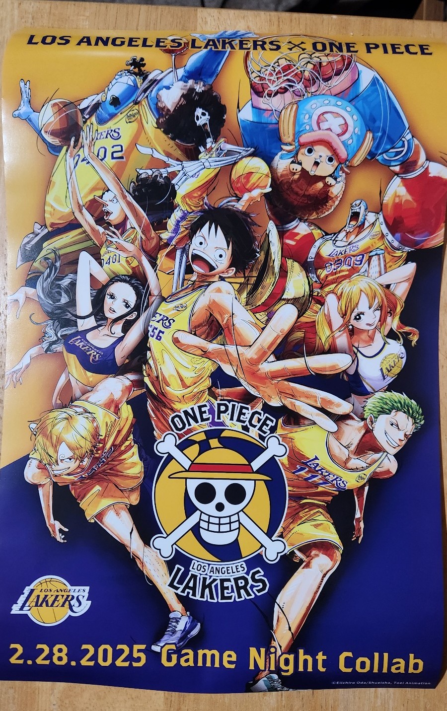 One Piece x Lakers Poster Posters
