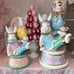 HTF NEW LARGE Mad Hatter Bunny balancing a Easter egg and teacups
