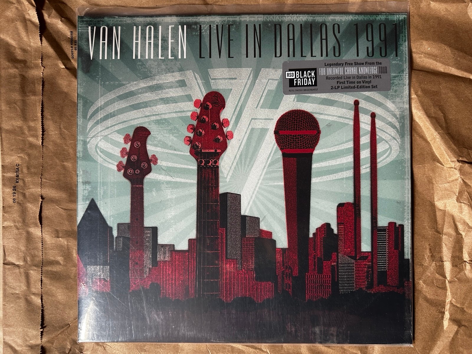 VAN HALEN LIVE IN DALLAS 1991 - RSD 2024 BLACK FRIDAY VINYL RECORD