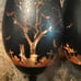 halloween matte black glass goblets