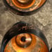 halloween matte black glass goblets