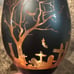 halloween matte black glass goblets