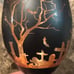 halloween matte black glass goblets