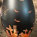 halloween matte black glass goblets