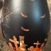 halloween matte black glass goblets