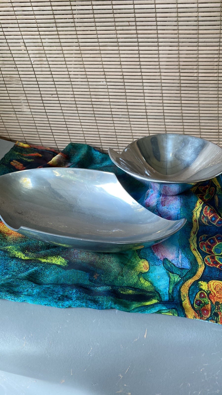 Vintage Nambe silver Halloware Spiral Bowls